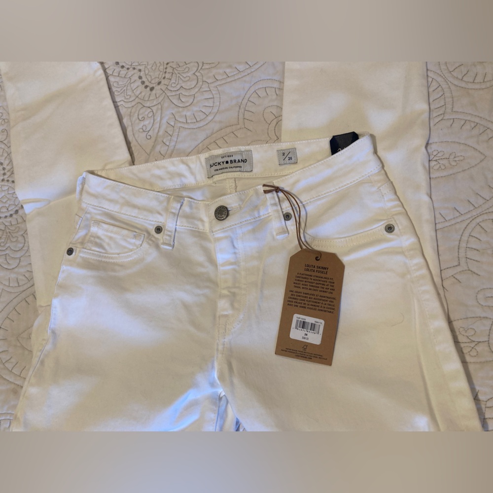 White Lucky Jeans